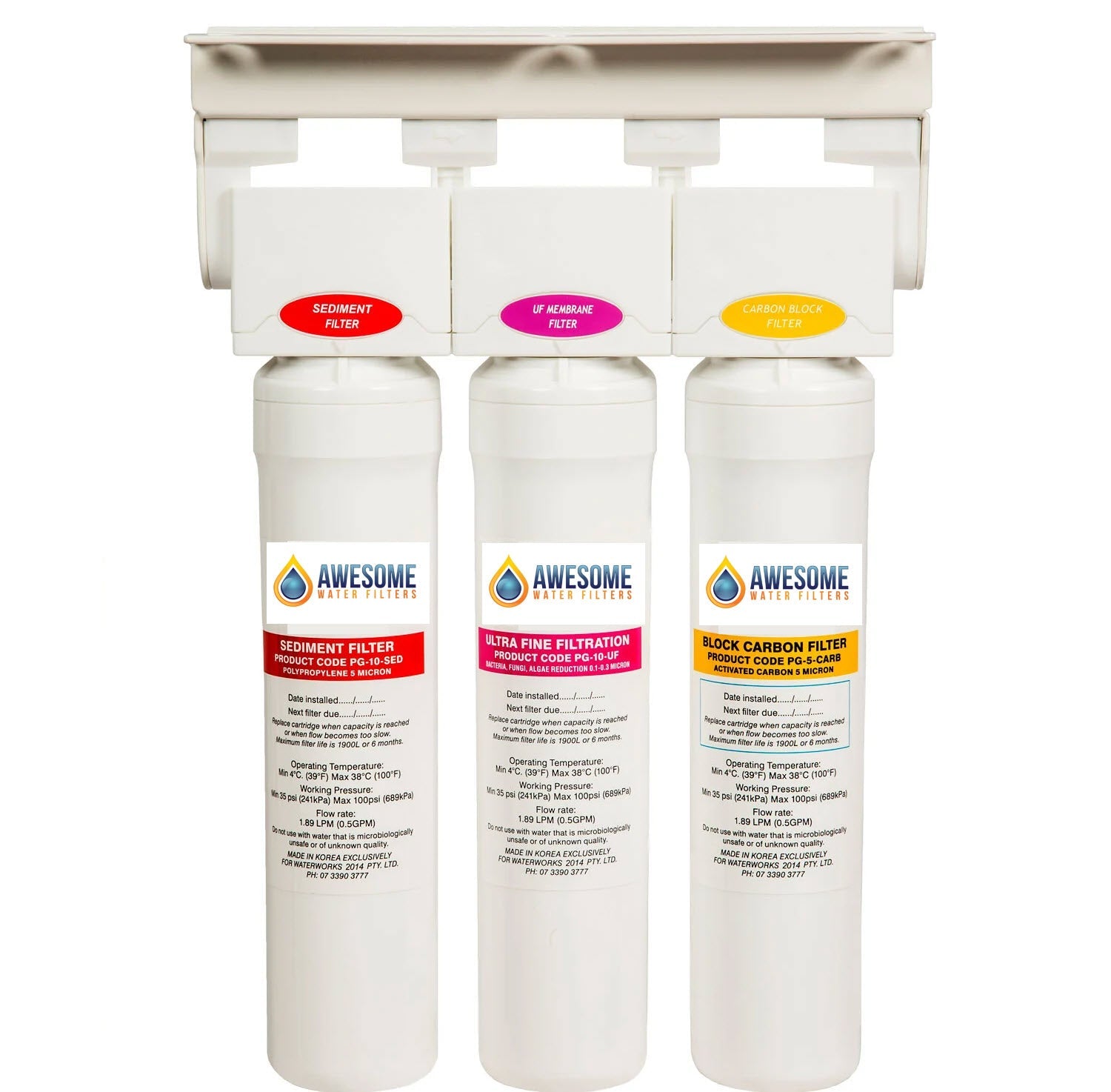 Undersink Water Filter Cartridges Australia | Inline & Swing-Twist