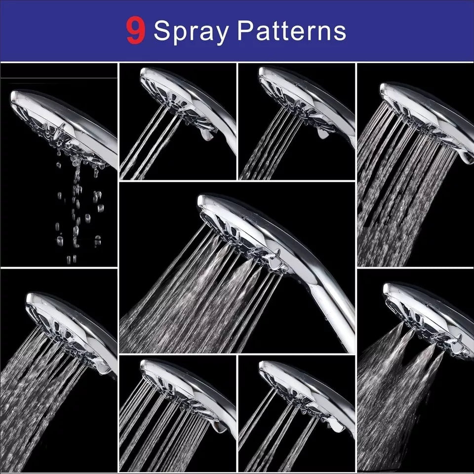 Hand Held Shower Pure 7 Setting Shower Filter Brushed Nickel