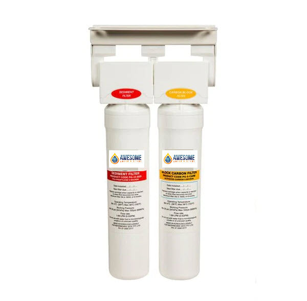 PNP Undersink Twin Head & Bracket (Cartridge Sold Separately)