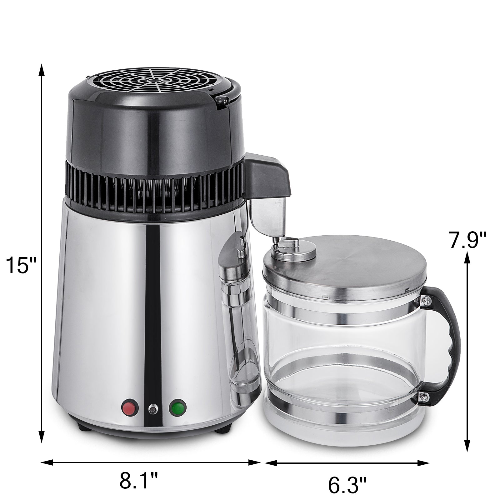 4L Water Distiller Kitchen Premium Countertop Purifier