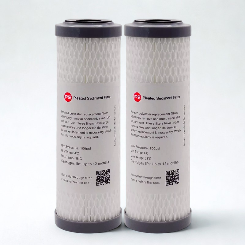 5 Micron Pleated Sediment Water Filter Replacement Cartridge 10&quot; x 2.5&quot;