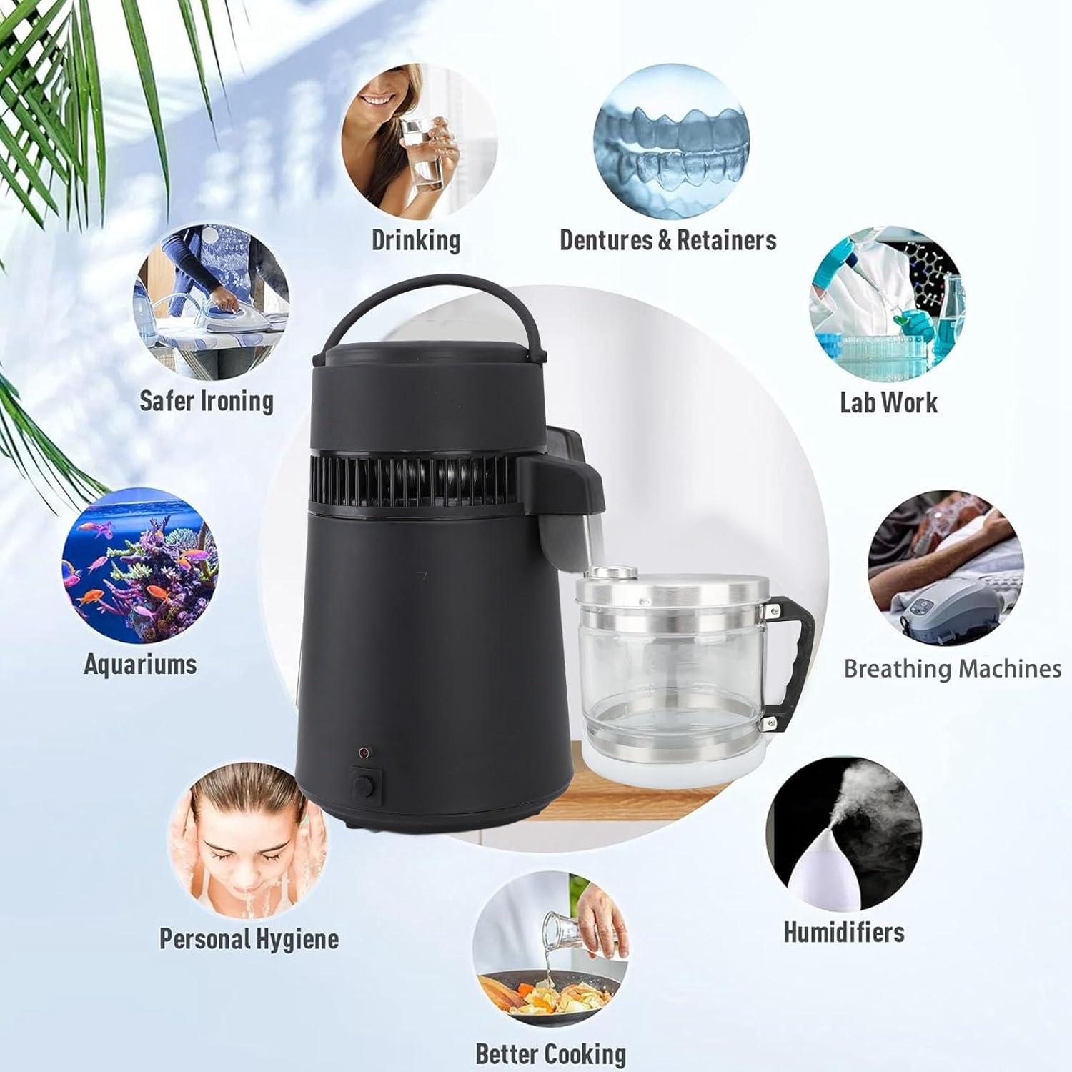 1 Gallon (4L) Replacement Glass Distiller Carafe