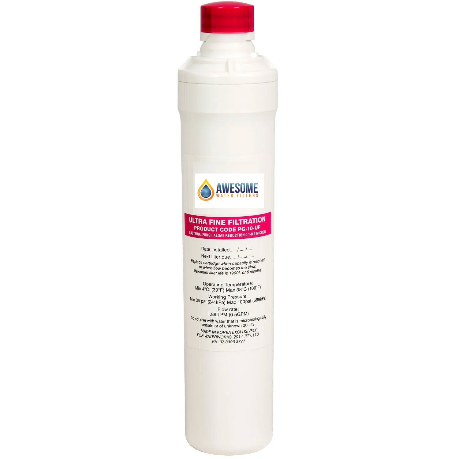 Undersink Swing & Twist Ultra Fine 5 Micron Filter Cartridge