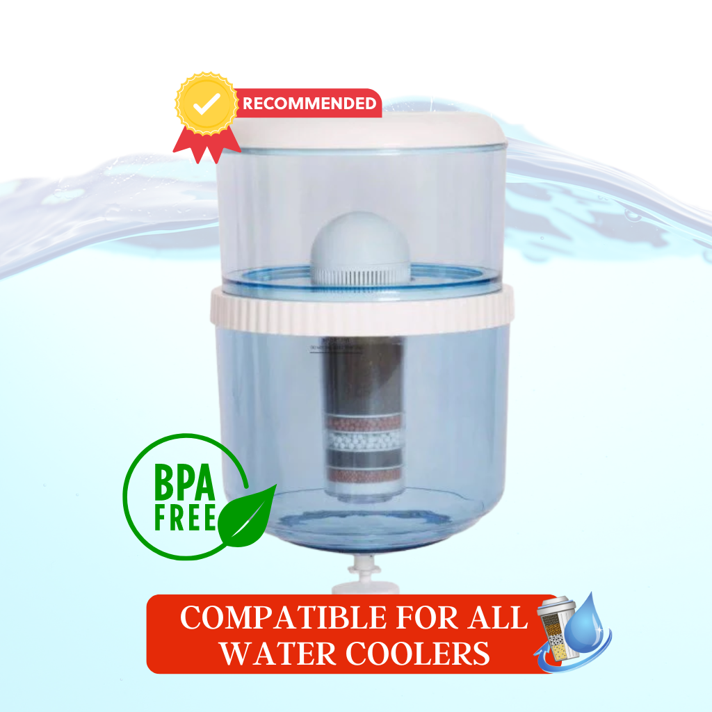 large-blue-stripe-porcelain-water-dispenser-bottle-set-water-filter