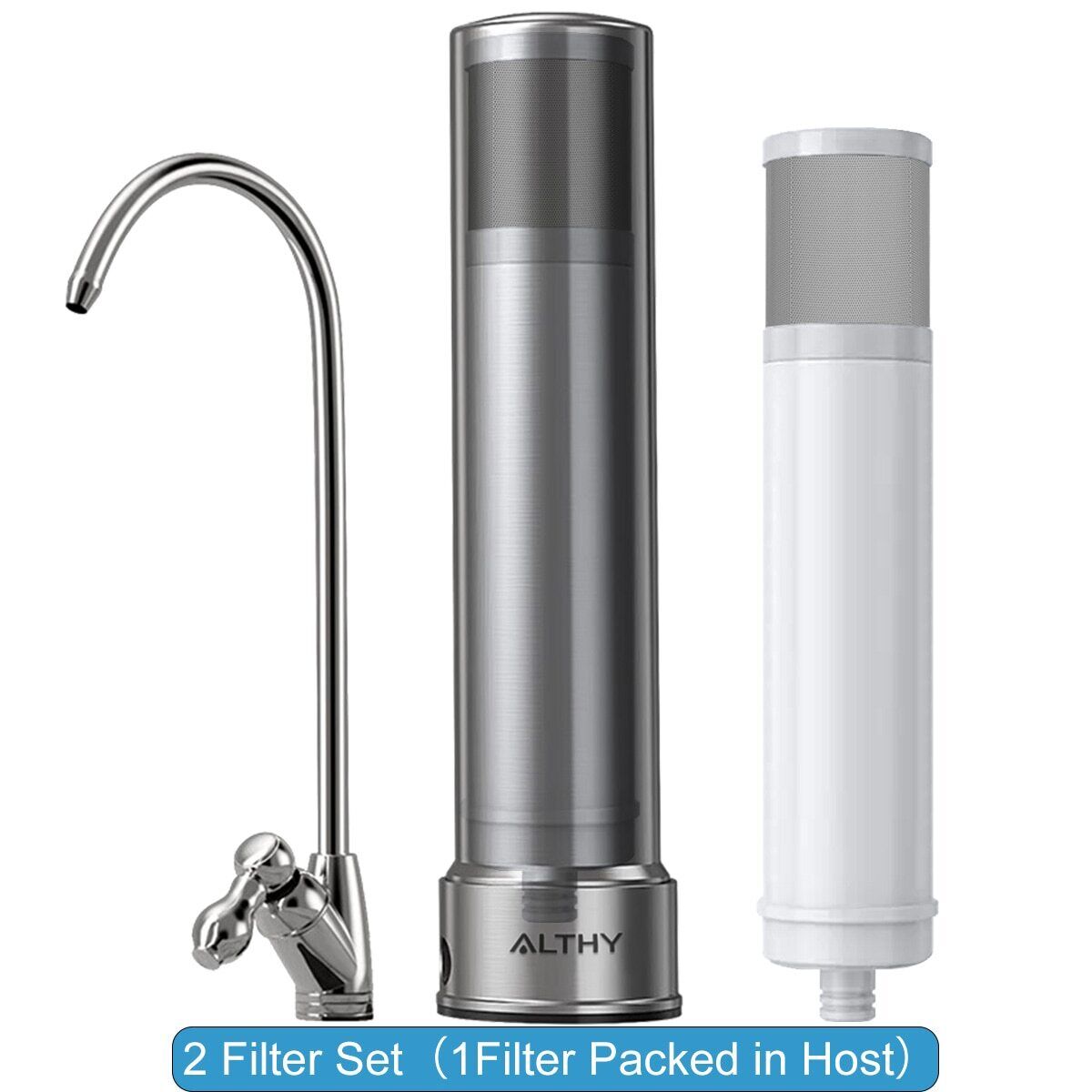 Kitchen Single Stainless Countertop Water Filter
