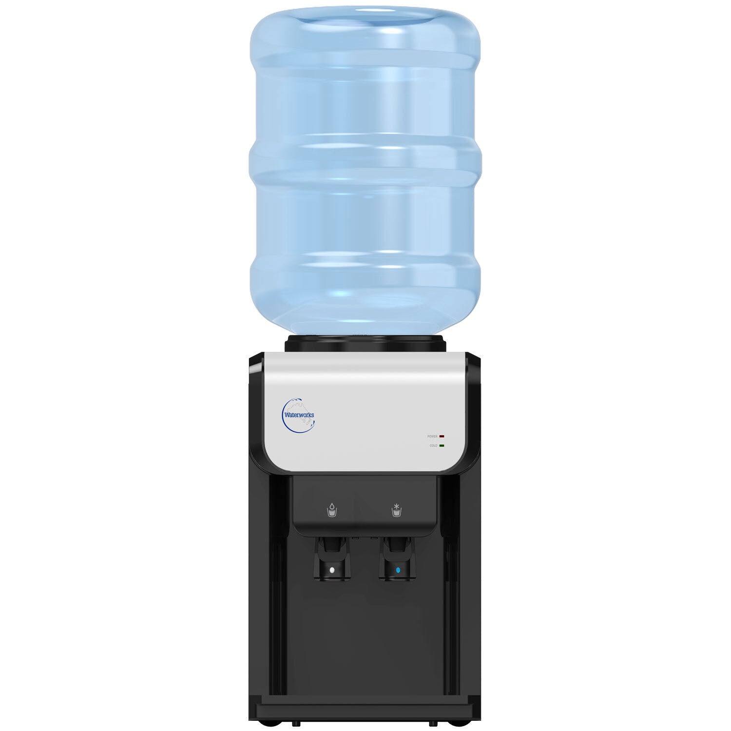 Black Aqua Flow Series Benchtop Alkaline Water Cooler