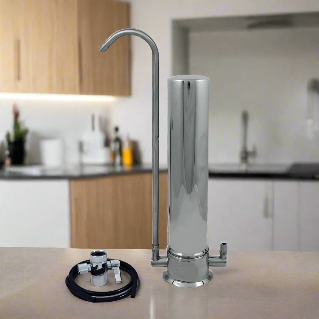 Single Stainless Countertop Water Filter