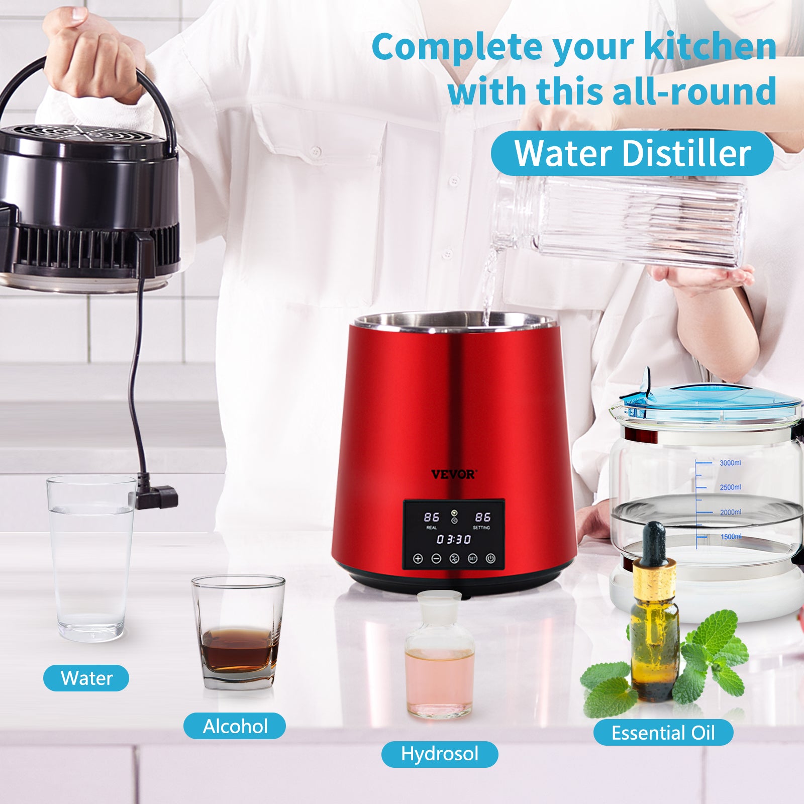red-4l-medical-pure-water-distiller-purifier-filter-demo