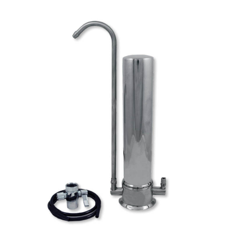 0.5 Micron Ceramic Slimline Single Stage Stainless...l Benchtop Water Filter – Awesome Water Filters