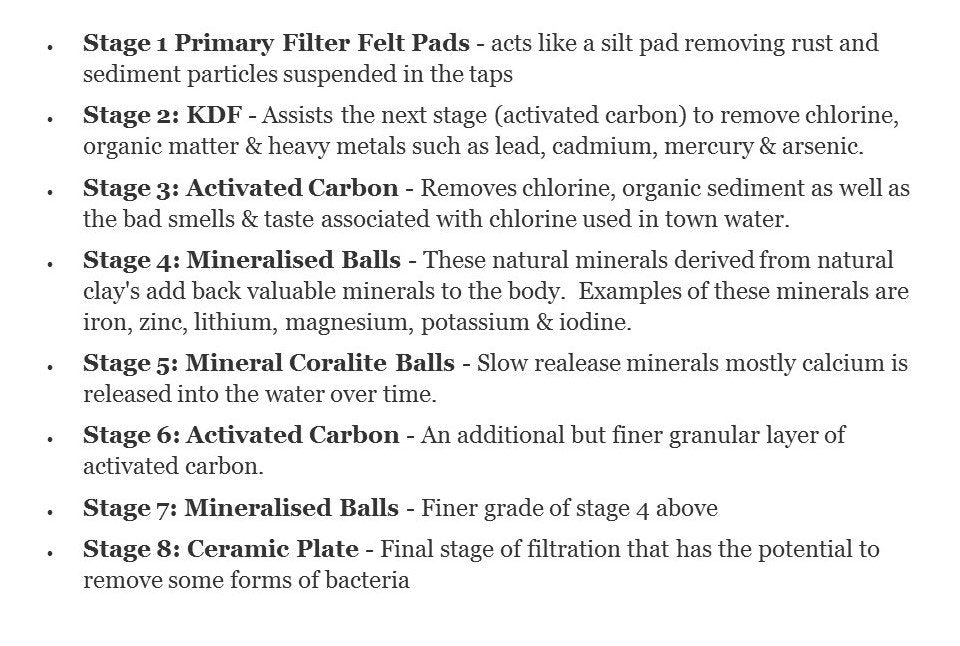 8 stage filtration explanation