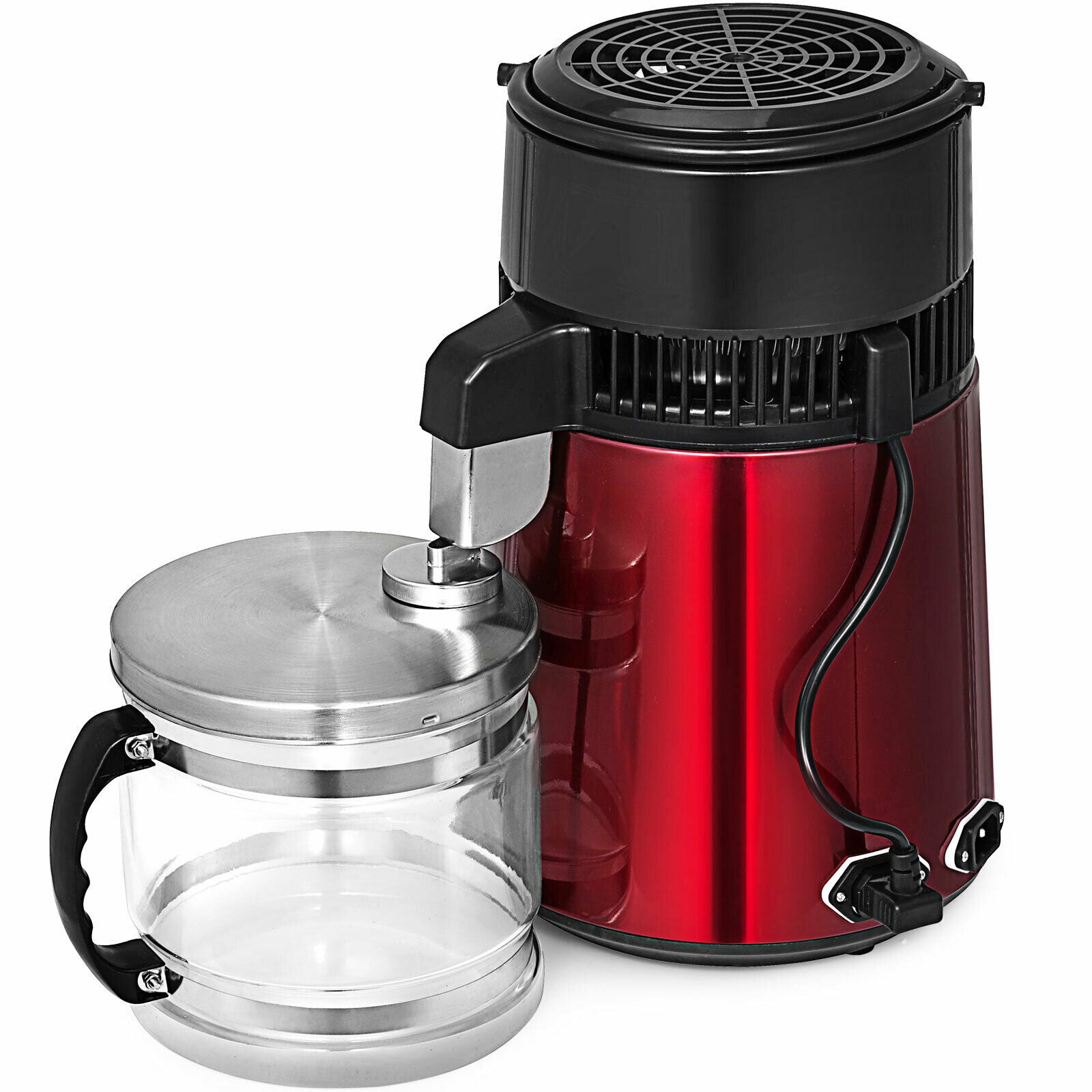 4L-Water-Distiller-Temperature-Controlled-Kitchen-Premium-Countertop-Purifier with glass pitcher